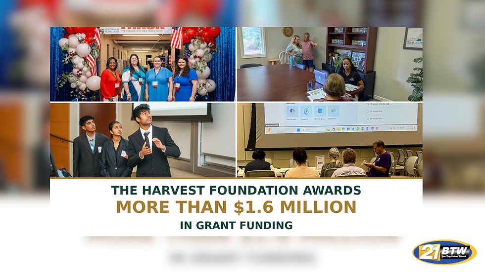 THE HARVEST FOUNDATION AWARDS MORE THAN $1.6 MILLION IN GRANT FUNDING