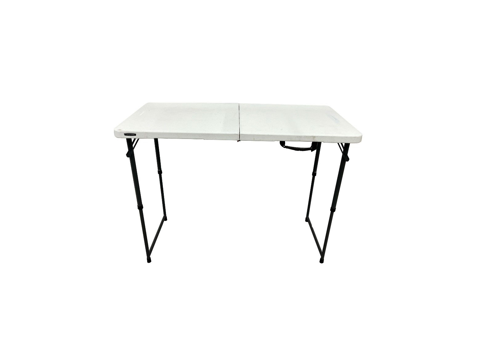 White Folding Tables with Adjustable Legs