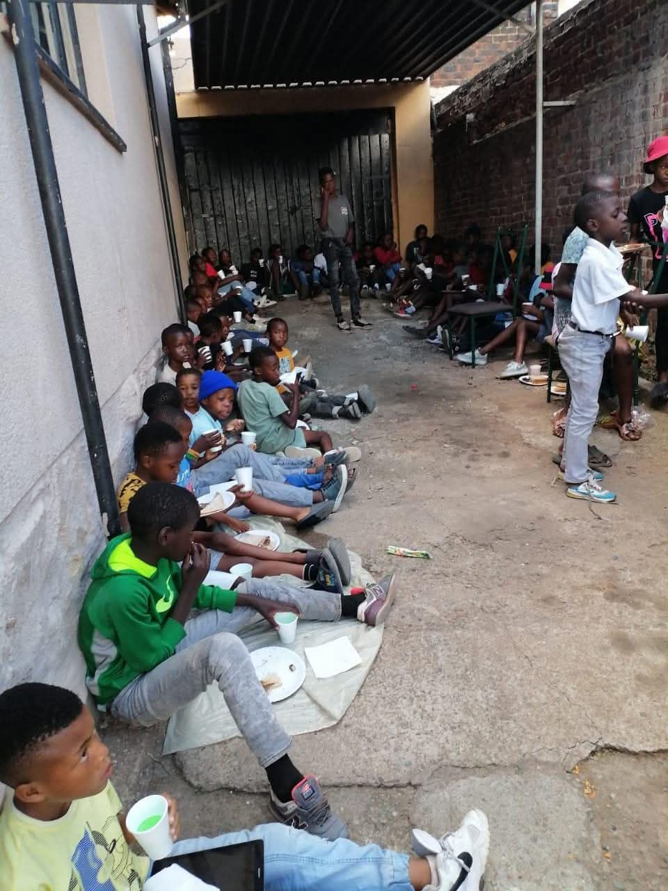 Eye-level view of a classroom filled with eager students learning