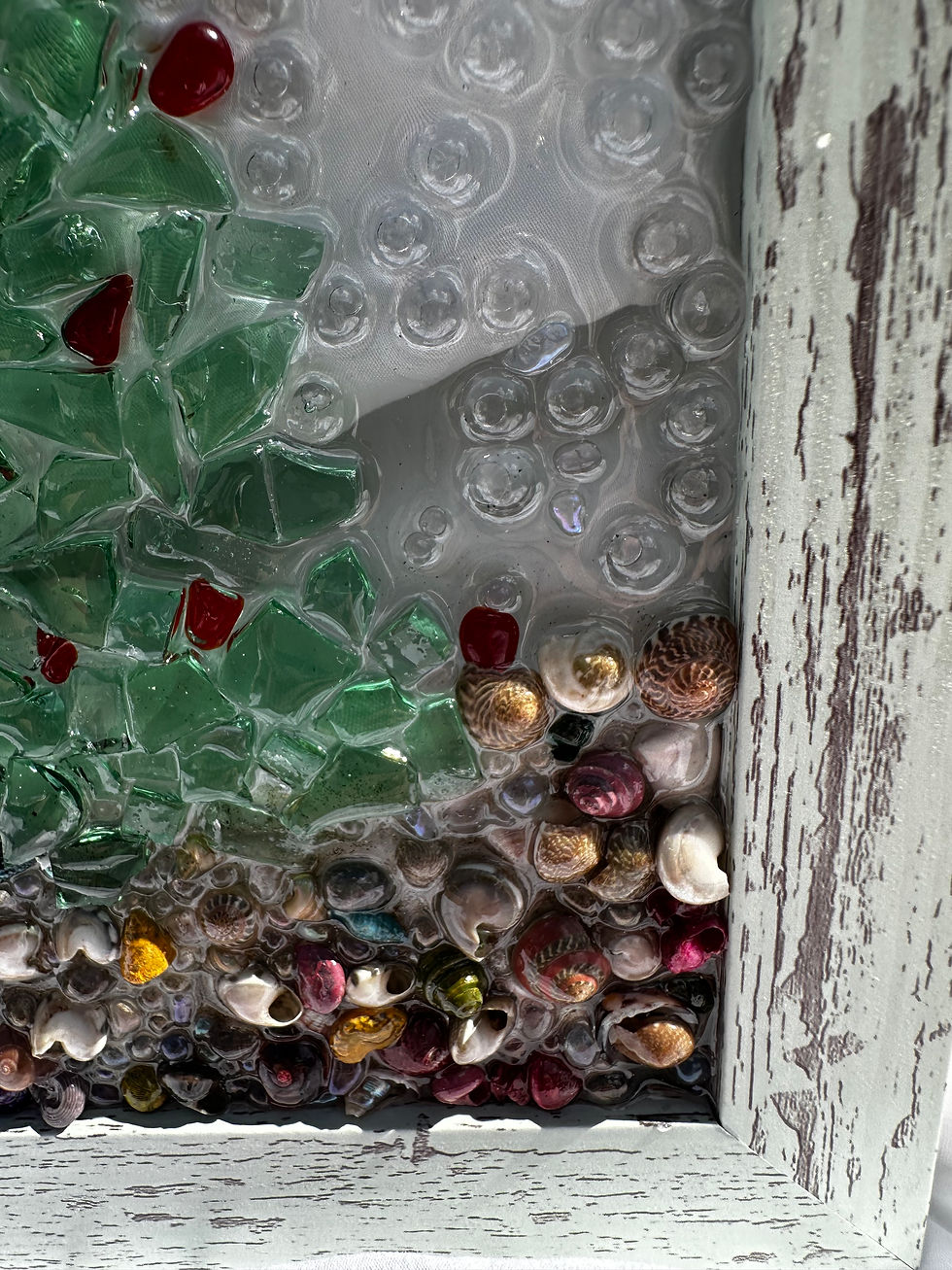 Thumbnail: Star Fish Resin and Sea Glass