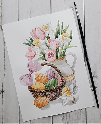 Artist, художник, иллюстратор on Instagram_ “Весенние иллюстрации захватили меня) тюльпаны