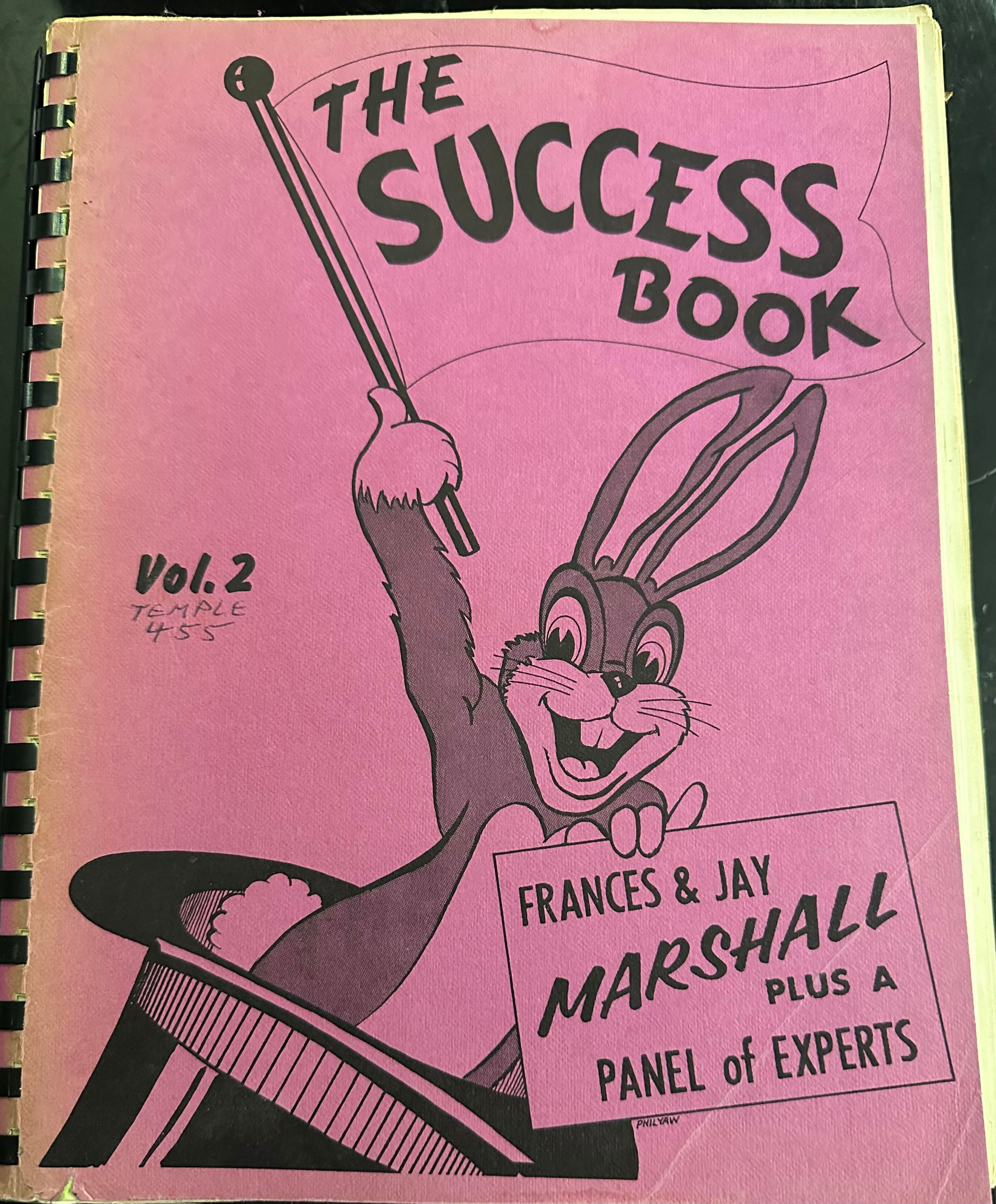 THE SUCCESS BOOK Vol. 2 Frances & Jay Marshall MAGIC Magician