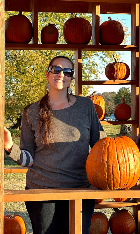Natalie at the pumpkin patch