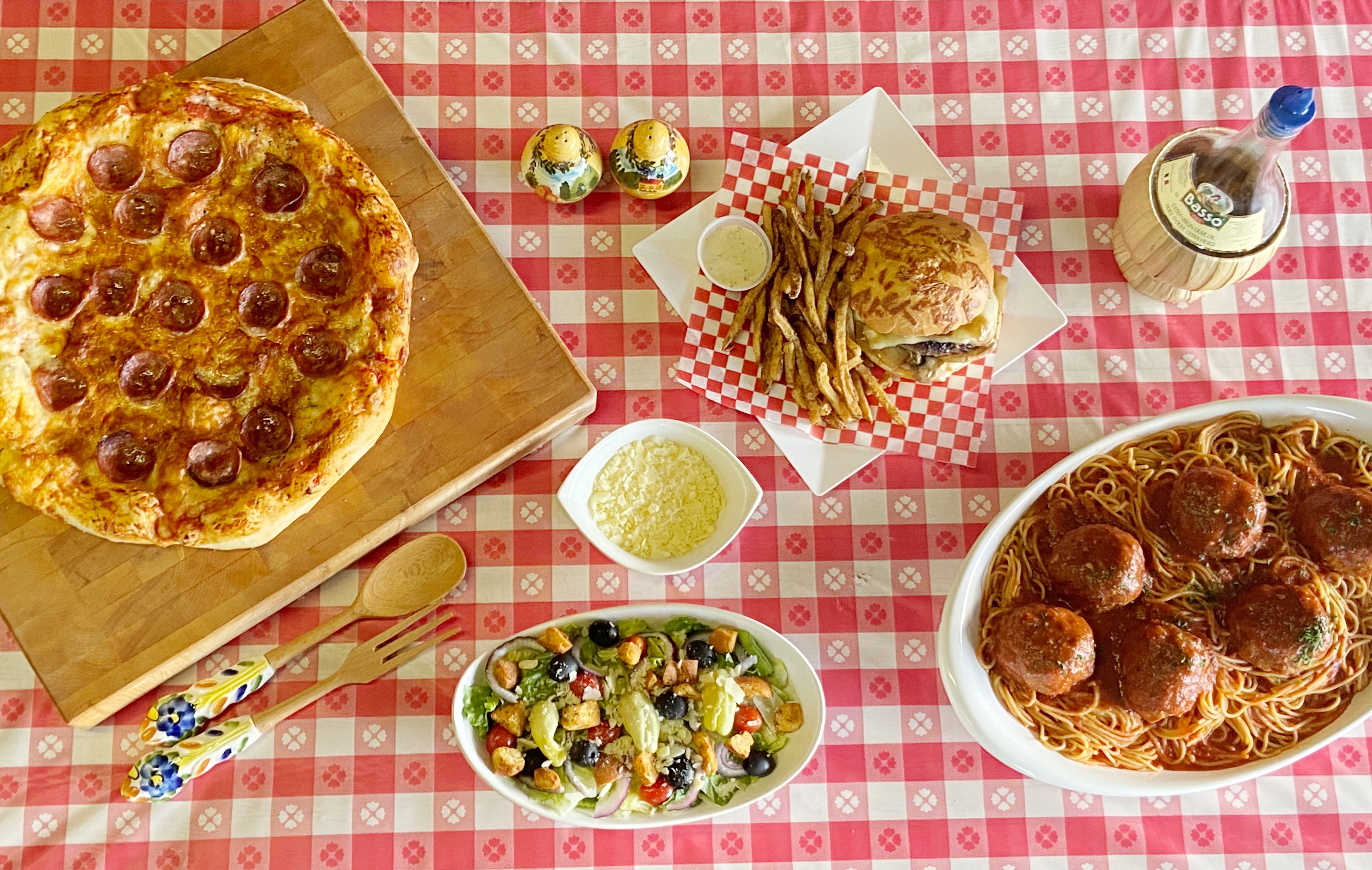 Arranged Food and Objects