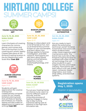 Kirtland College Summer Camps