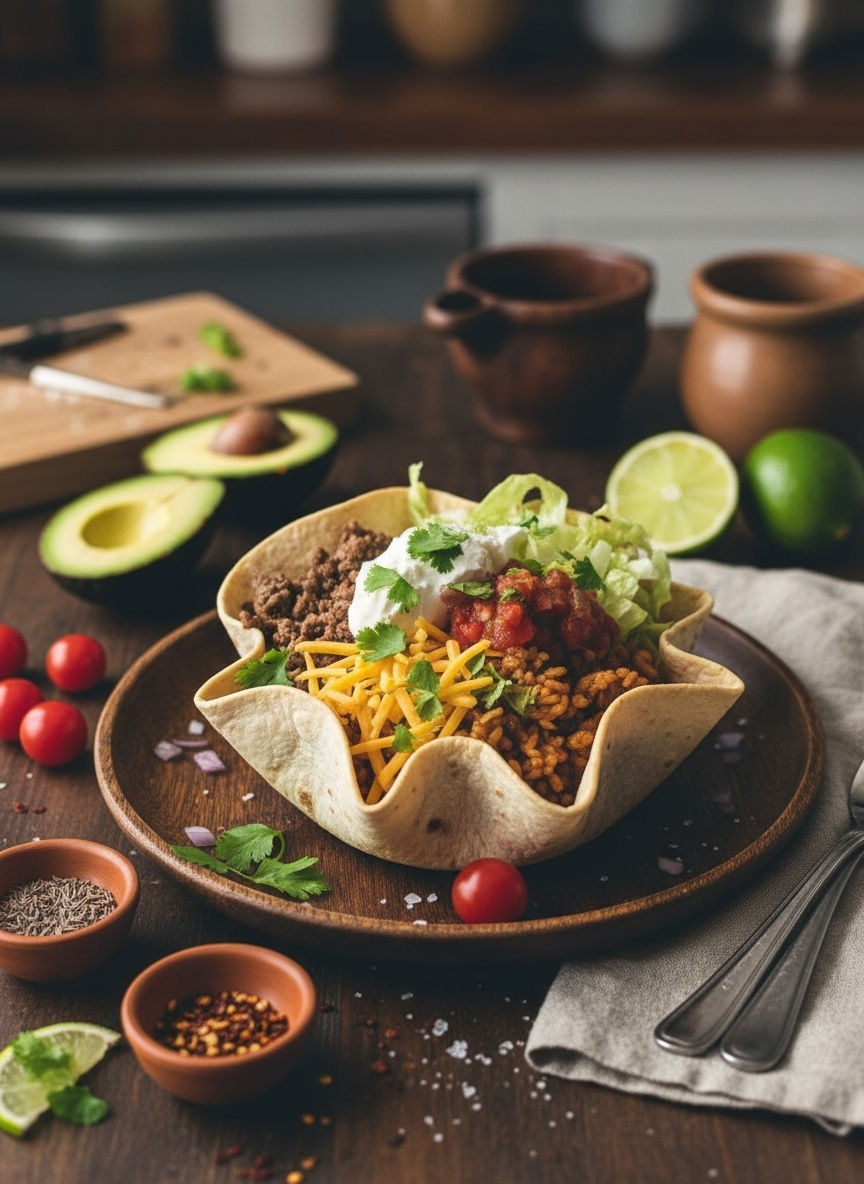 Fiesta Fit Wraps, low-carb taco bowl, ground beef bowl, healthy Mexican recipes, high-protein dinner, keto taco bowl, Fiesta Fit low-carb wrap recipes