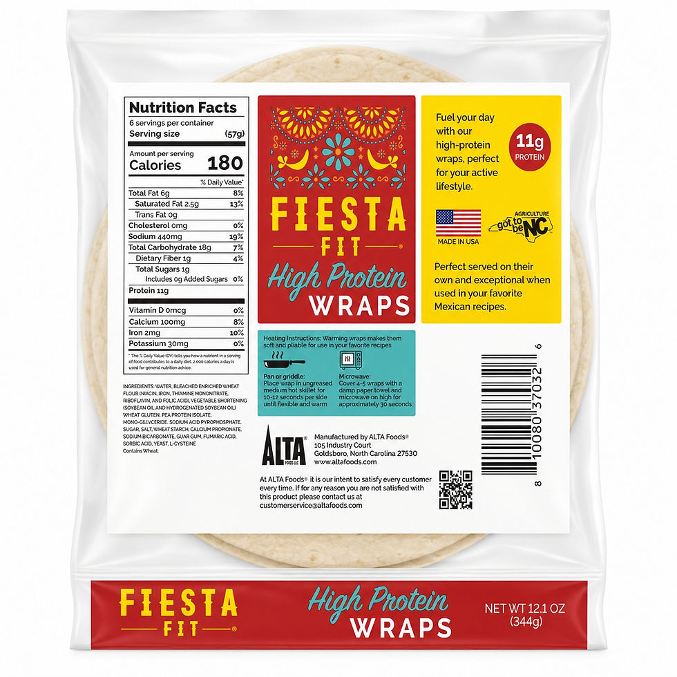 Thumbnail: Fiesta Fit High Protein Wraps (Pack of 3)