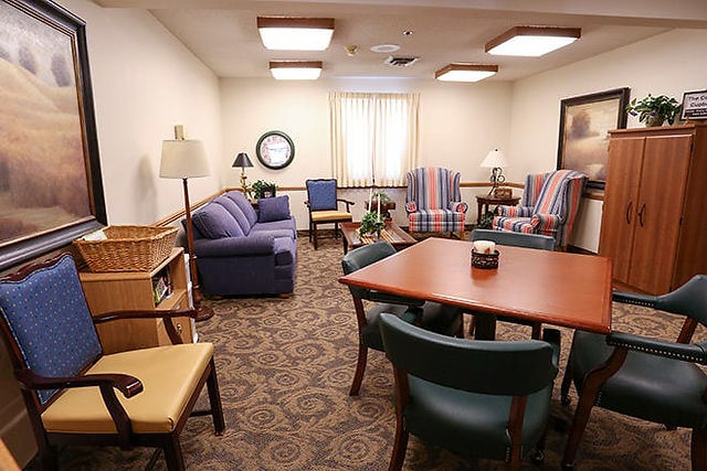 Coffee area at Kinship Pointe McCook