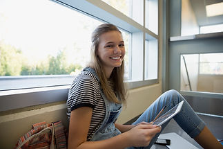 Estudiante en una rotura