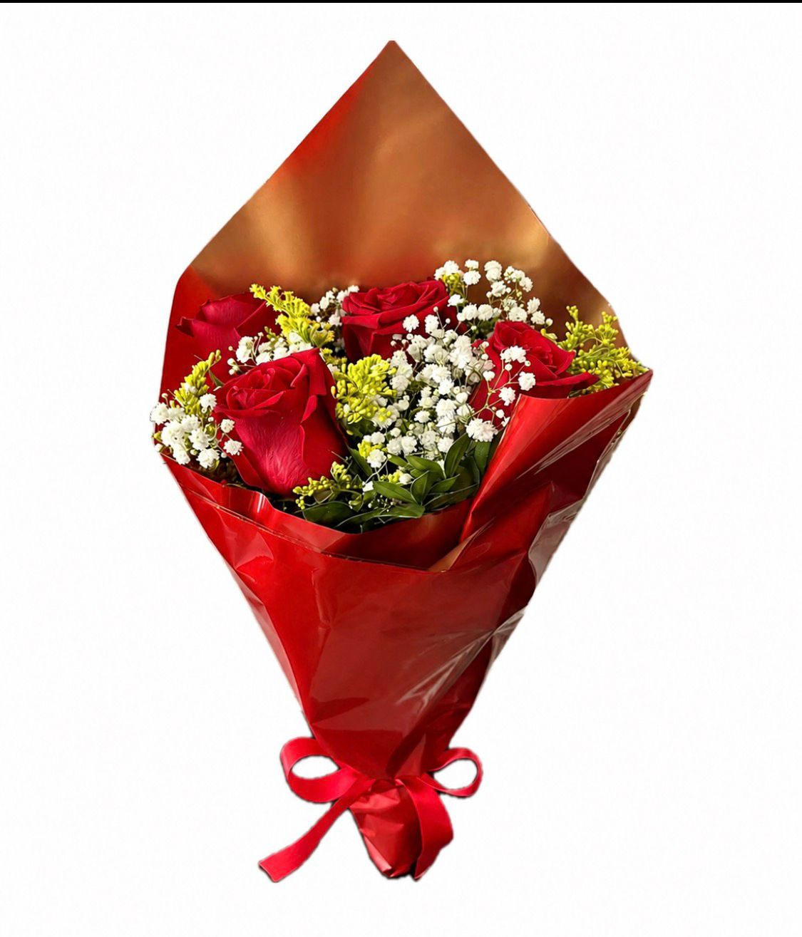 Buquê com 04 Rosas Nacionais