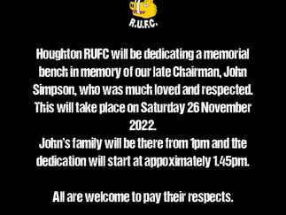 John Simpson, Houghton RUFC & Durham County RFU