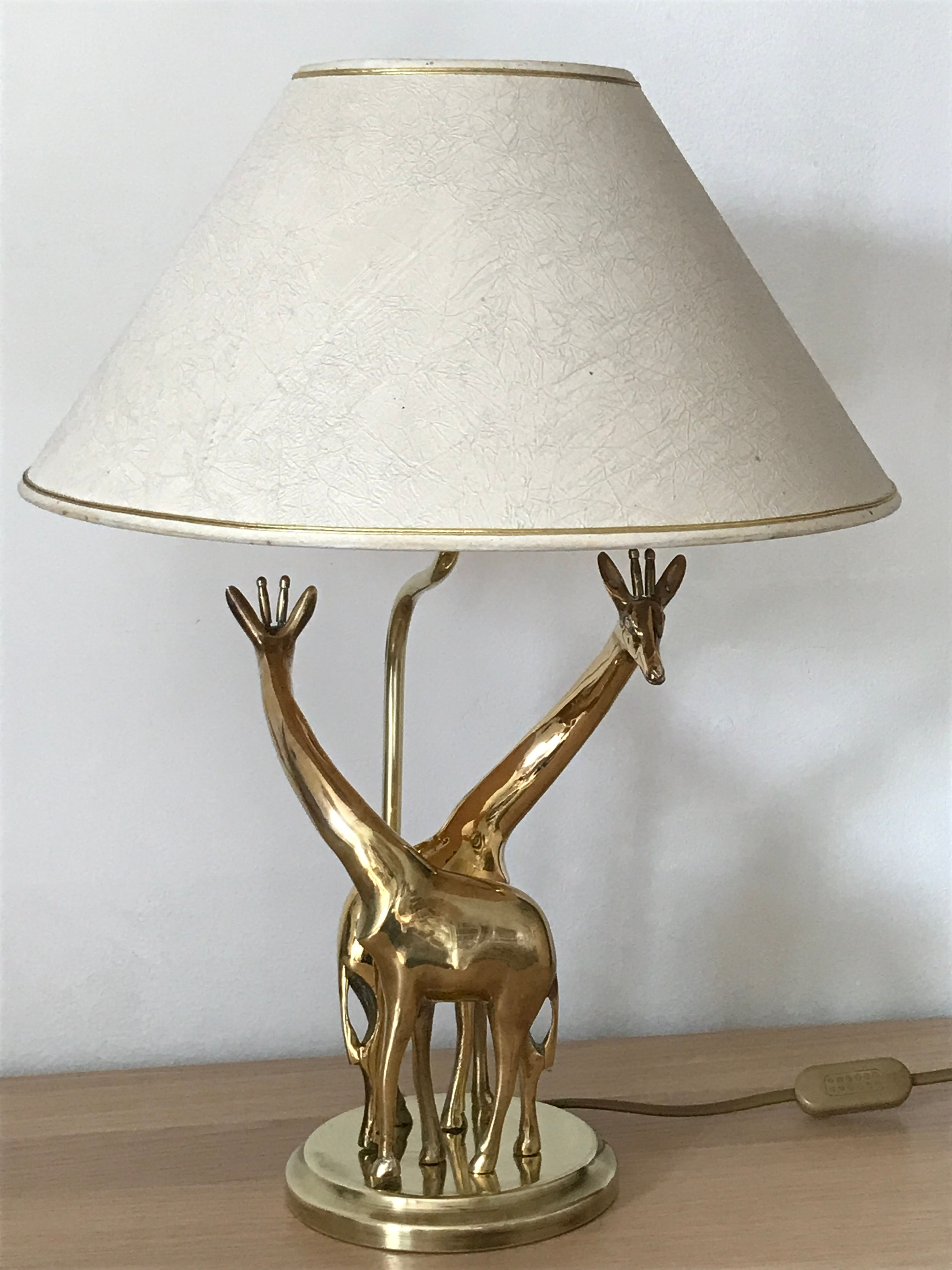 Lampe vintage girafes