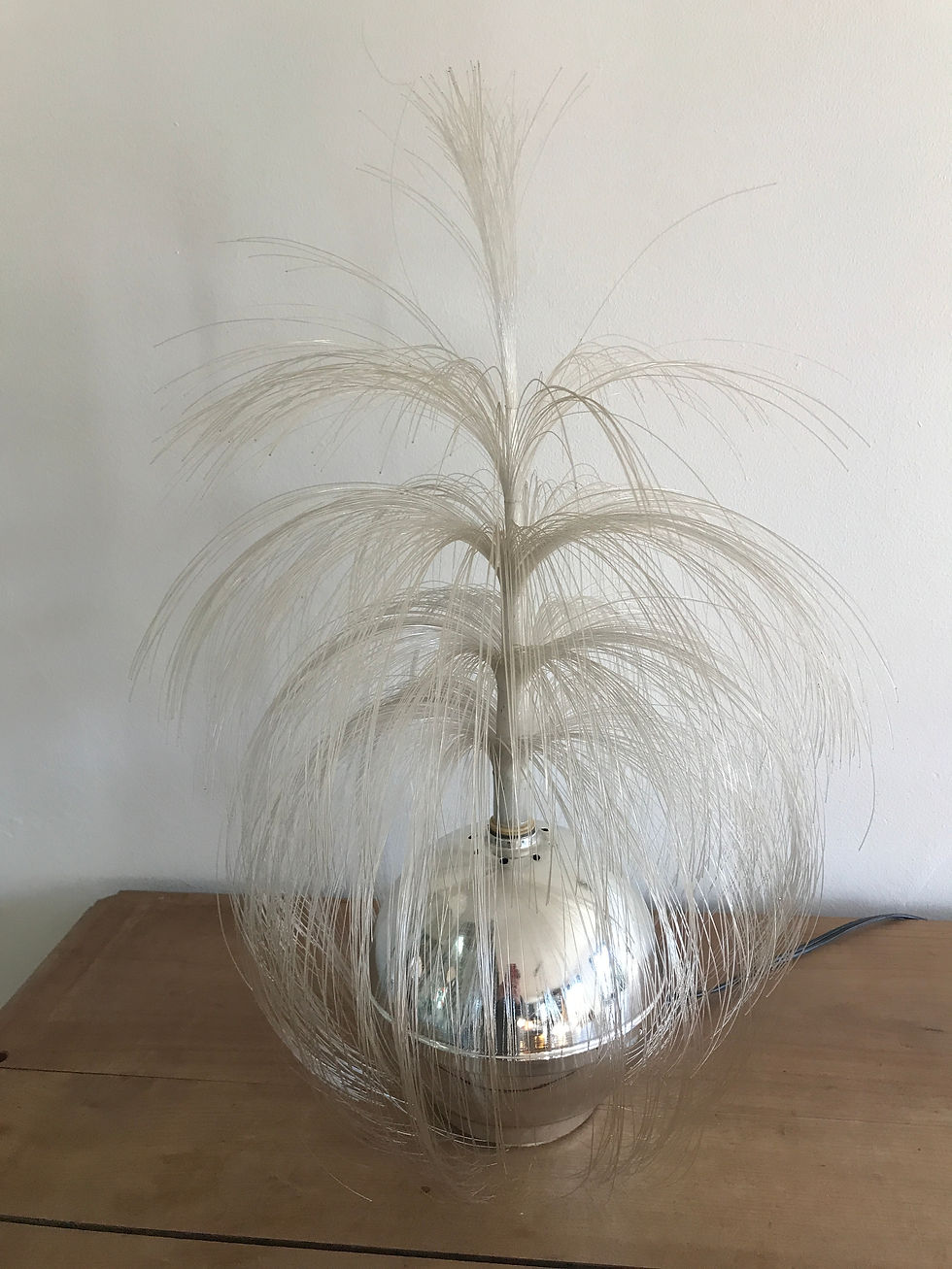 Lampe à fibres optiques vintage.