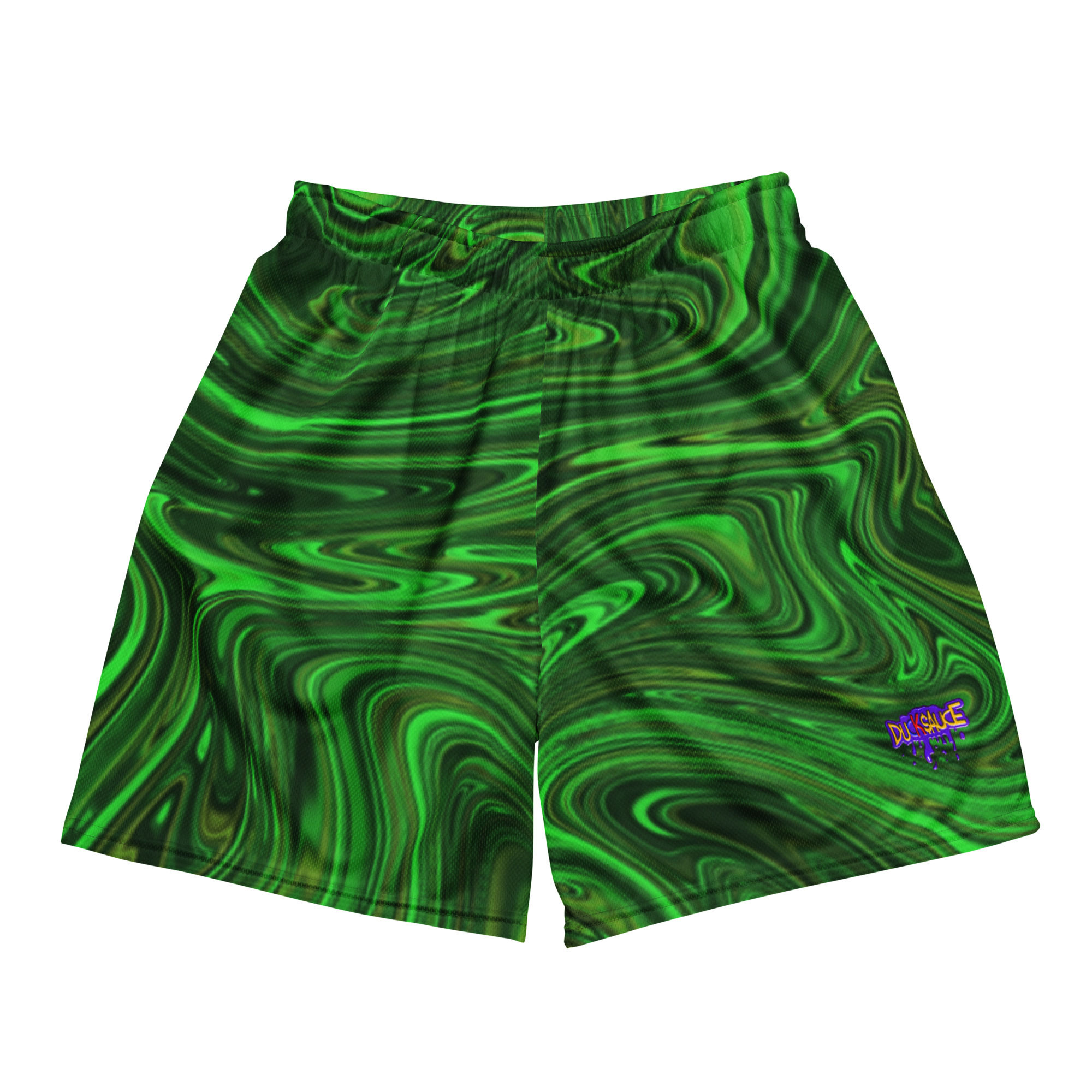 Green $AUCE Mesh Shorts