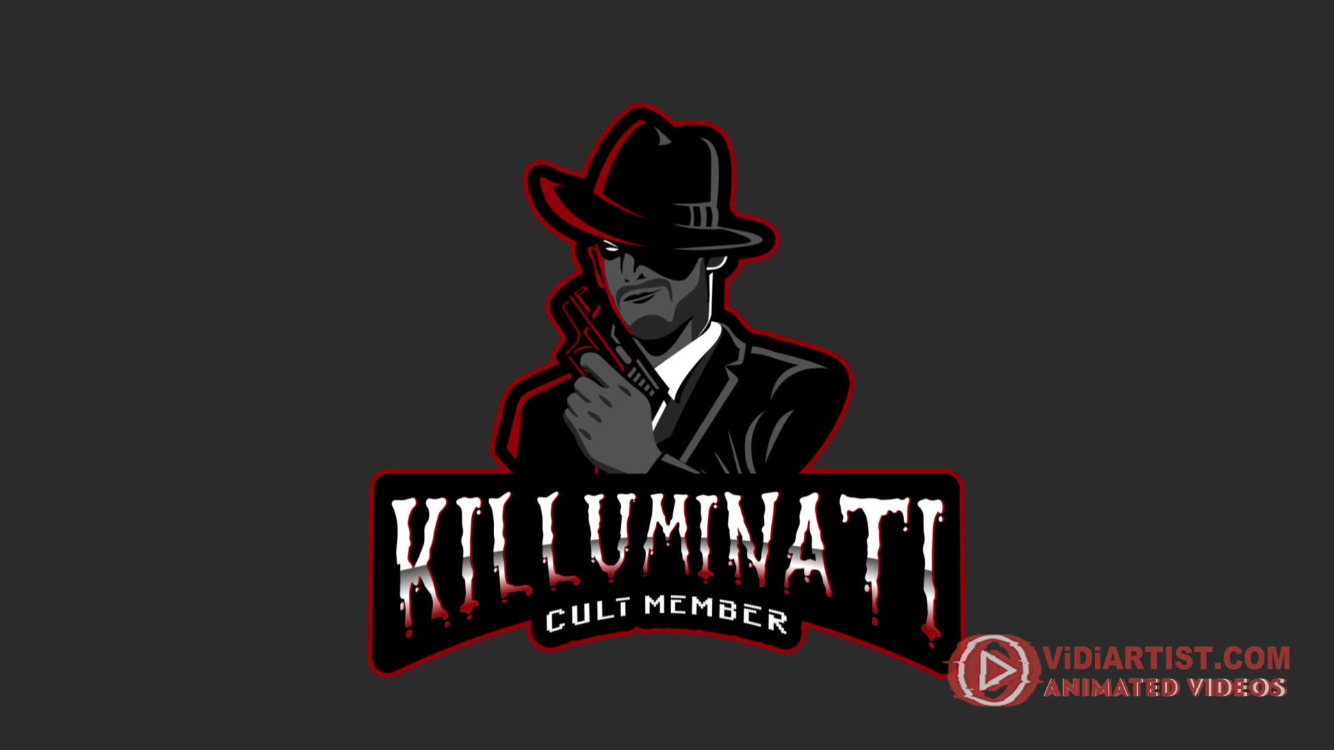 gengster-with-a gun-animated-logo-maker