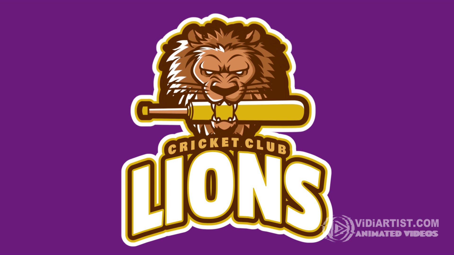 animated-cricket-logo-maker-featuring-a-fierce-lion-mascot