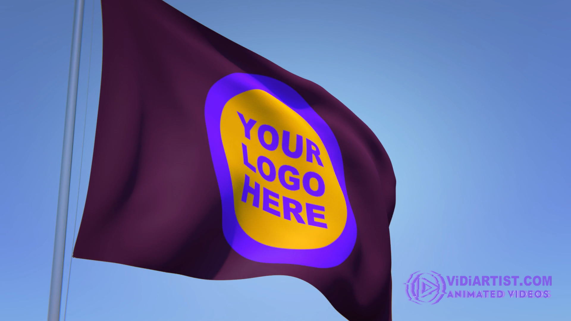 3d-animation-of-a-flag-with-a-logo_V