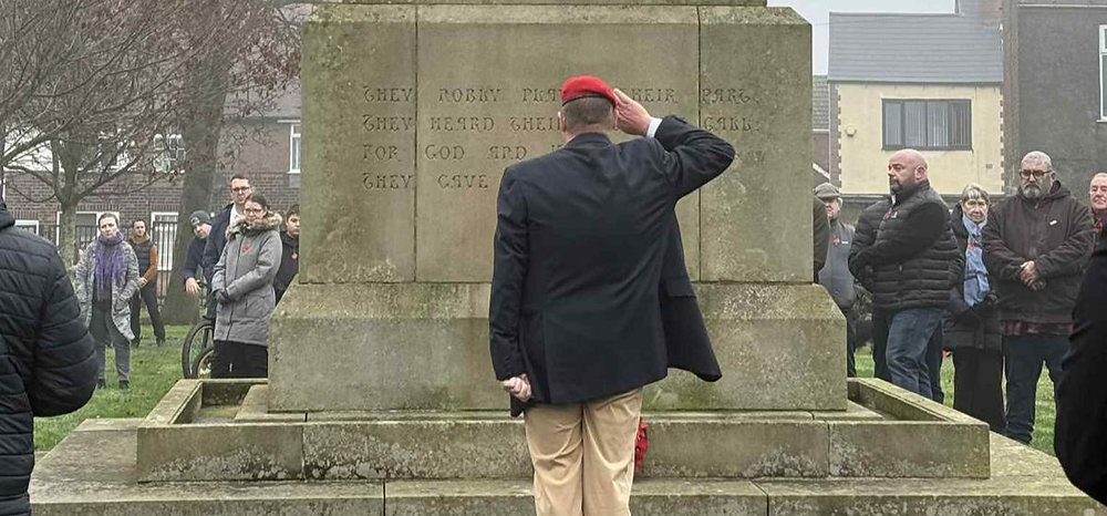 Sam Howlett Pictures: Ashfield Reform UK Pays Respect on Remembrance Sunday.