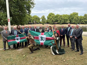 Reform UK Councillors Attended the Nottinghamshire Flag Raising Event at County Hall ready for Nottinghamshire Day on 25th August.