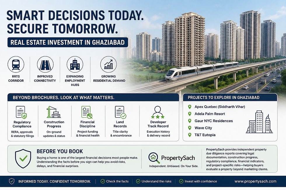 Property due diligence for Ghaziabad Real Estate homebuyers
PropertySach