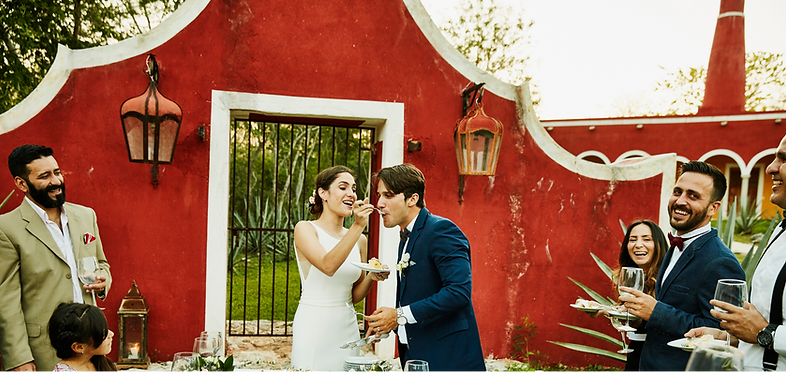 cheerful Wedding party as background for event clean up header