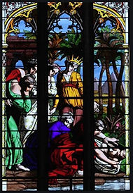 Moses in Bullrushes Norwich Cathedral