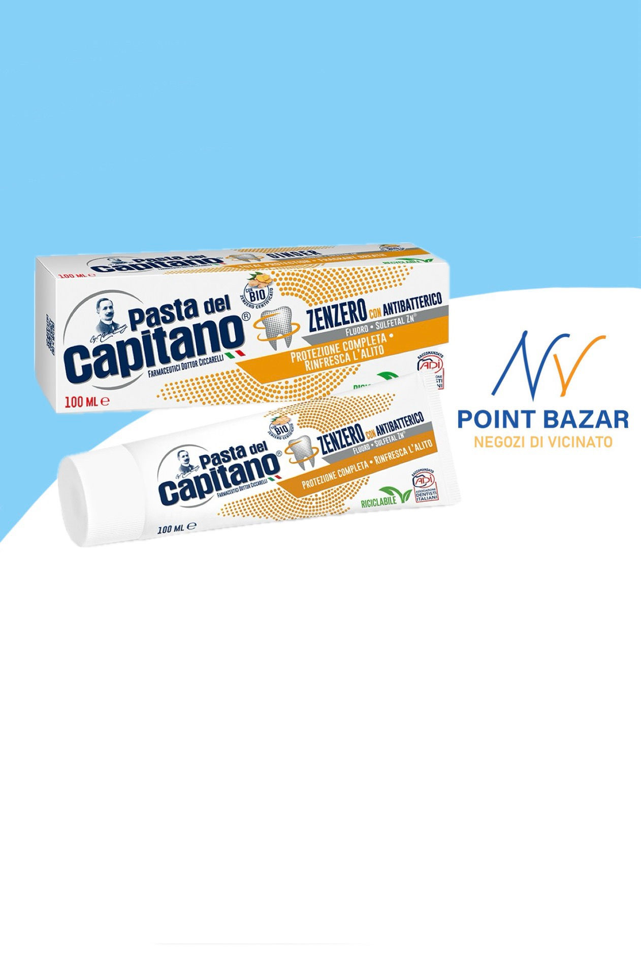Pasta del Capitano Dentifricio Zenzero con Antibatterico 100ml