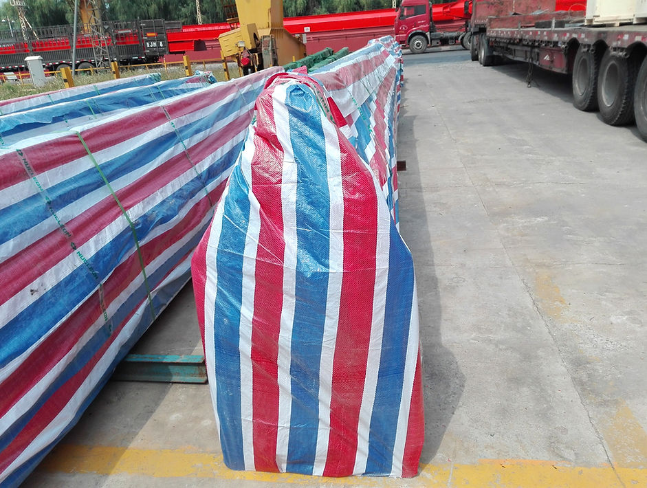 crane-girder-wrapped-rainproof-cloth