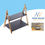 Miniatura: Duo Stand in acacia con ripiani in ardesia