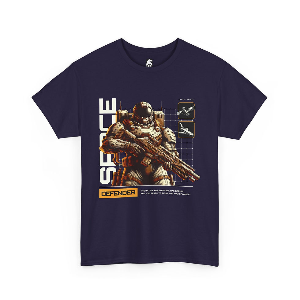 Thumbnail: Space Defender - Unisex Heavy Cotton Tee