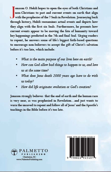 back book cover - description of book