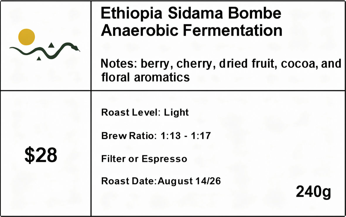 Ethiopia Sidama Bombe Anaerobic Fermentation