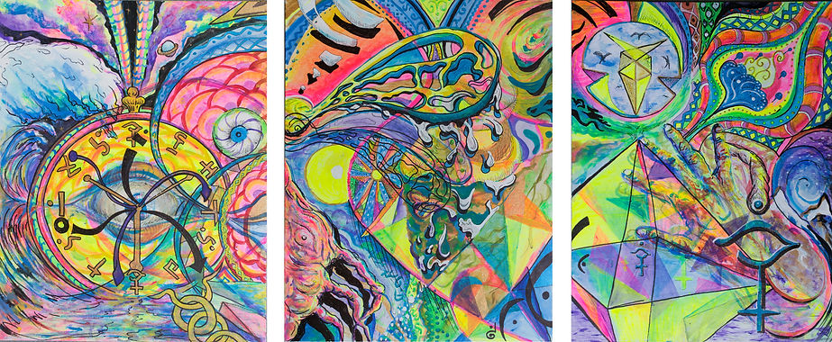 trippytic3 Michael Reigle Wagner surrealist oil painting psychedelic art