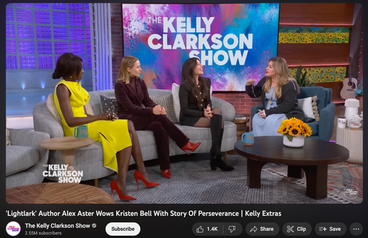 Kelly Clarkson appearance promoting Lightlark