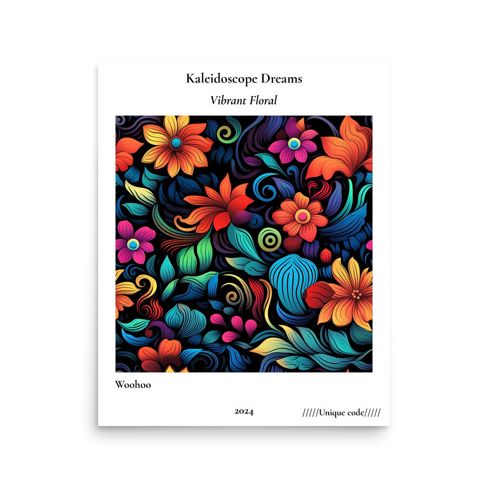 Thumbnail: Vibrant Floral - Art Poster 