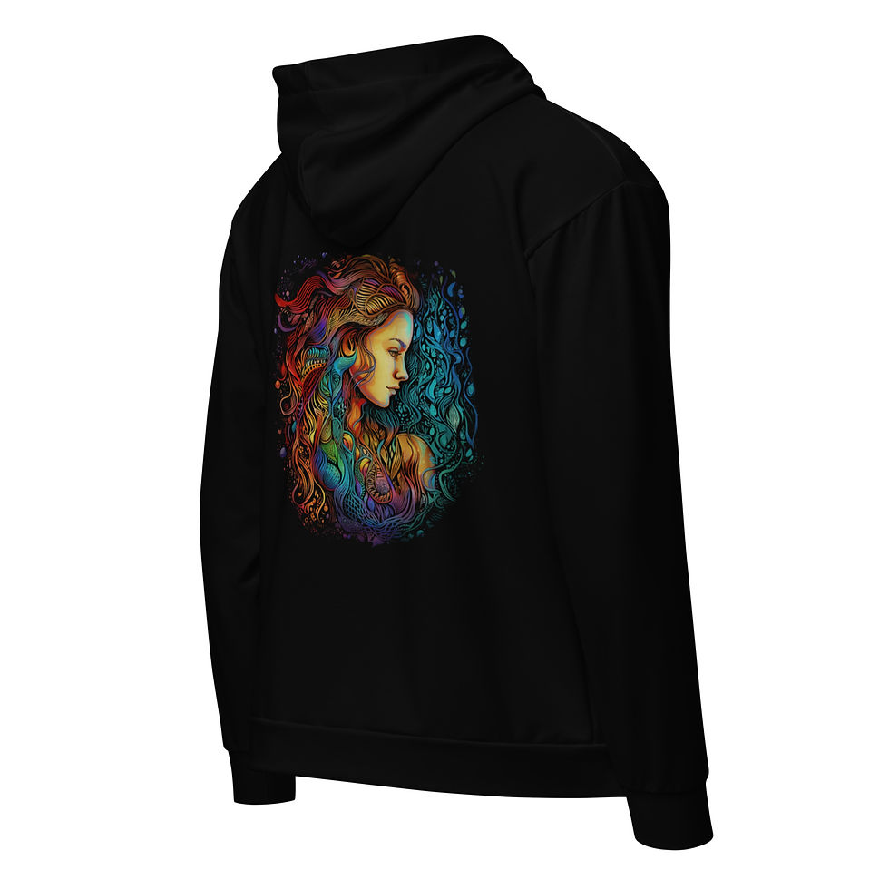Thumbnail: Ethereal Mermaid - Zip Hoodie