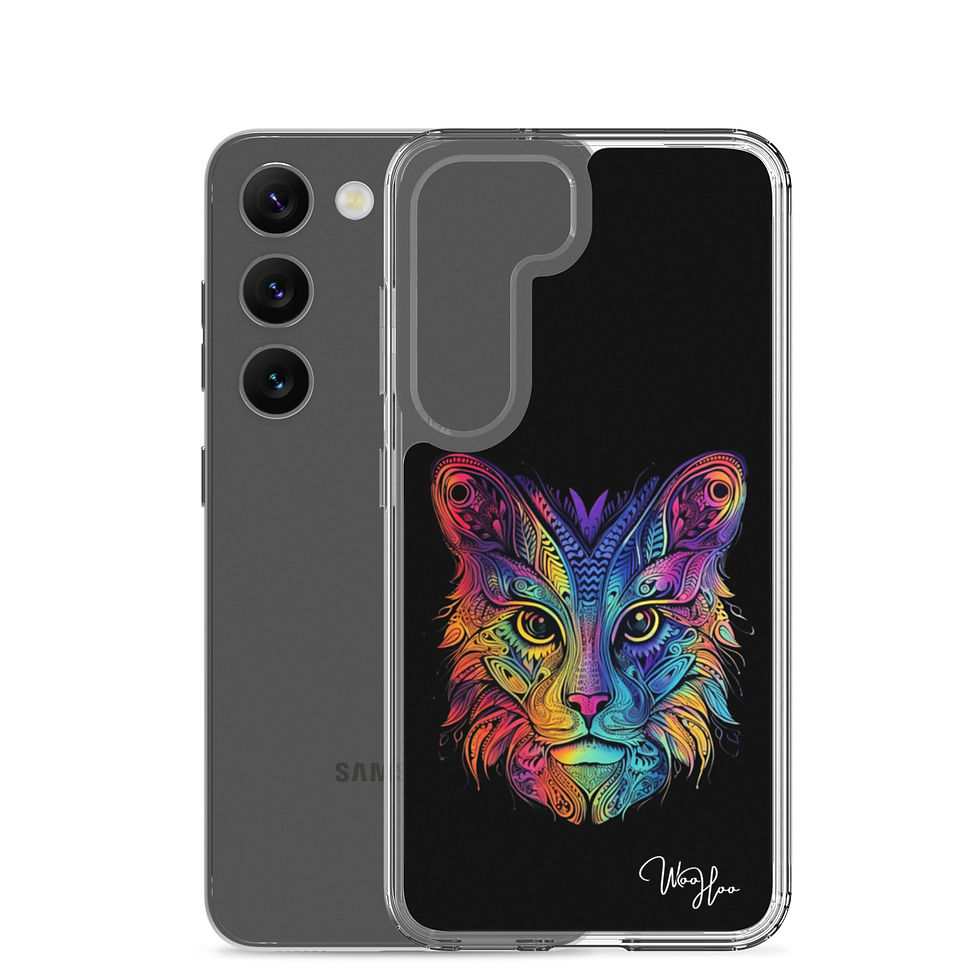 Thumbnail: Psychedelic Cat - Samsung Phone Case
