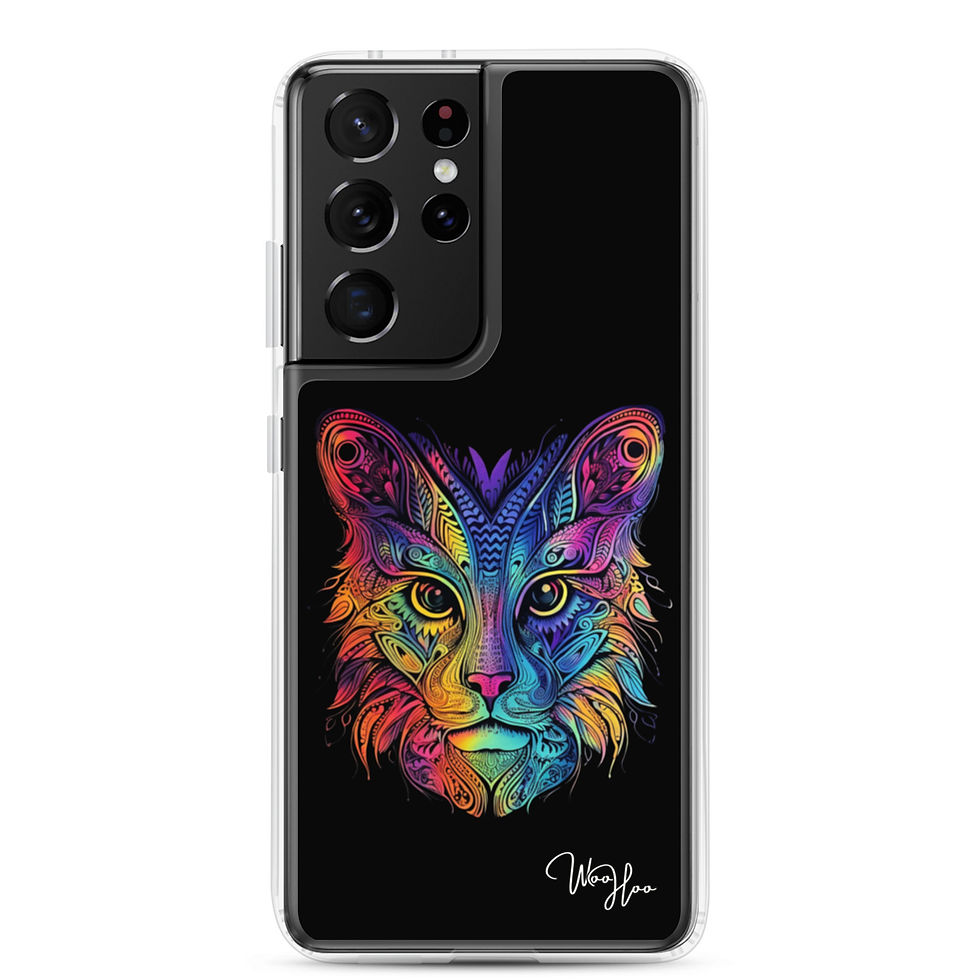 Thumbnail: Psychedelic Cat - Samsung Phone Case