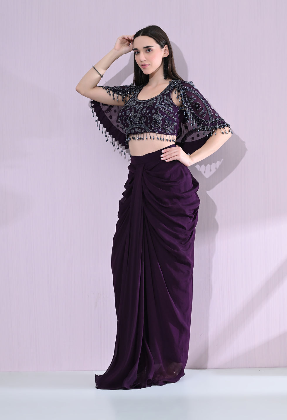 Thumbnail: Drape dhoti with blouse