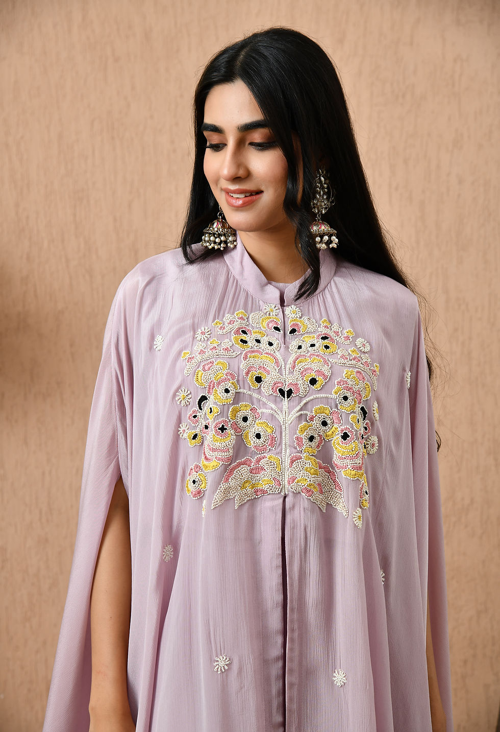 Thumbnail: Kaftan with shara in georjet chiffon