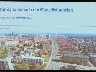 Vejdirektoratets informationsmøde om Marselistunnelen.