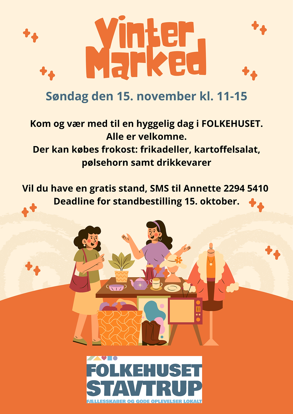 Vintermarked i Folkehuset Stavtrup
