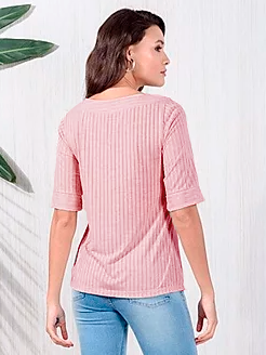 Miniatura: Blusa de Malha com Decote Quadrado