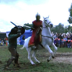 Conversano Trieste performing at the 2022 Barossa Medieval Fair.