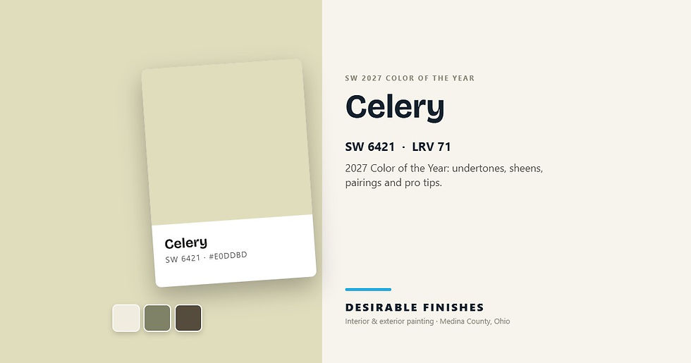 Celery SW 6421: 2027 Color of the Year — A Pro Finisher's Complete Guide