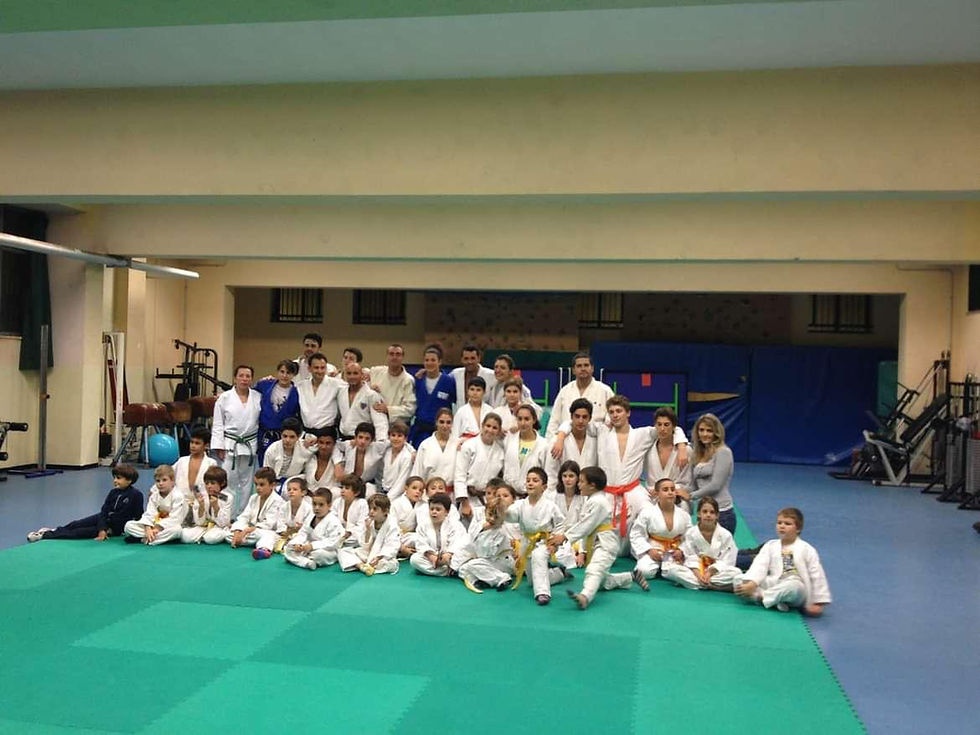 Allenamento con la nazionale di Judo
