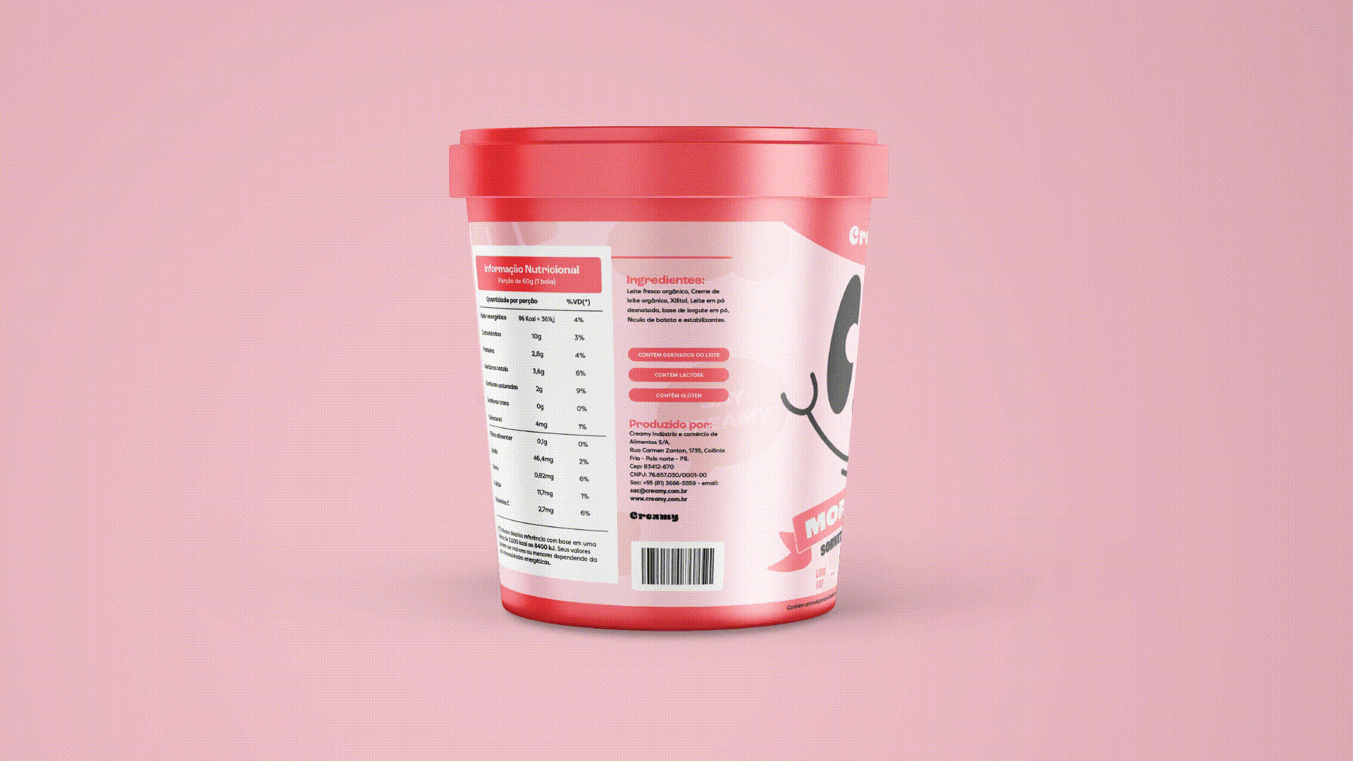 Creamy - Design de embalagem