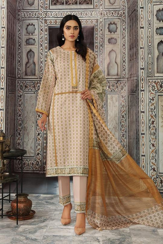 Thumbnail: 42101133-PRINTED SUPER FINE LAWN, BANARSI SLUB & DYED CAMBRIC | LK Trends7