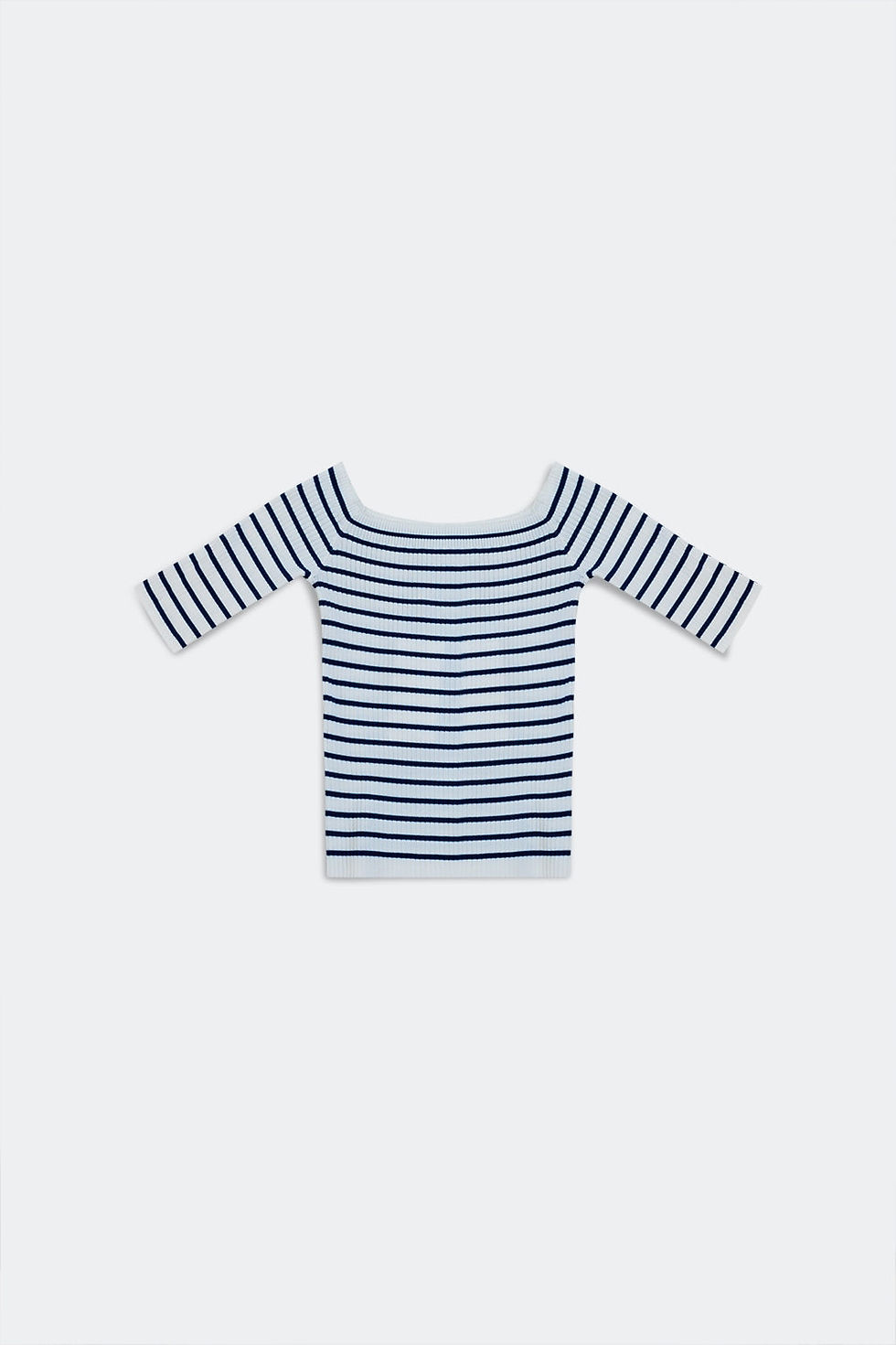 Thumbnail: Stripe Bardot Top in Navy