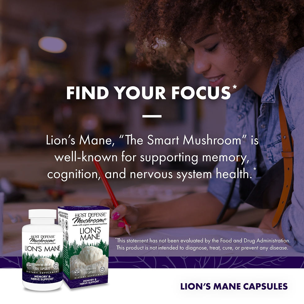 Thumbnail: Host Defense Lion's Mane - 120 Capsules (60 Servings)
